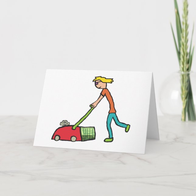 Lawn Mowing Card (Front)