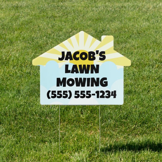 Lawn Mowing Custom Sign (Insitu)