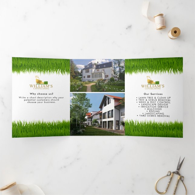 Lawn Mowing Cutting Services Gold Lawn 3 Brochure (Inside)