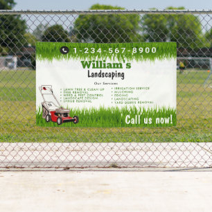 Lawn Mowing Cutting Services, Lawn Care Banner