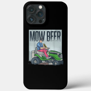 Lawn Mowing Dad Mow Beer Funny Grass Machine  iPhone 13 Pro Max Case