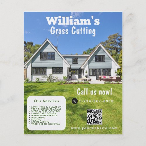 Lawn Mowing Grass Cutting Landscaper Flyer