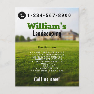 Lawn Mowing Grass Cutting Services, Lawn Care Flyer
