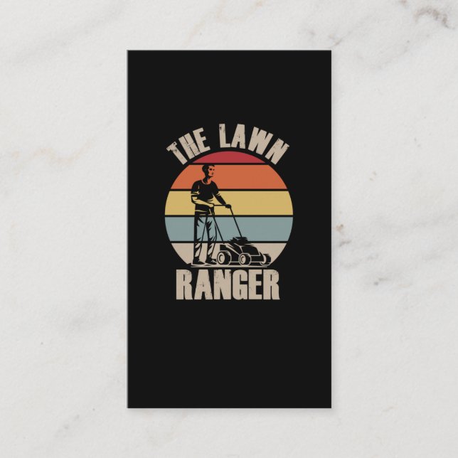Lawn Mowing Humor Landscaper Funny Janitor Business Card (Front)