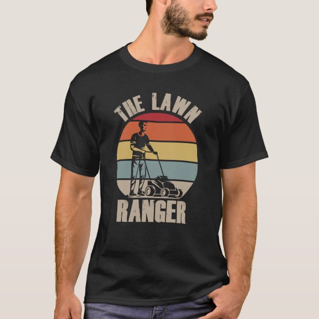 Lawn Mowing Humor Landscaper Funny Janitor T-Shirt (Front)