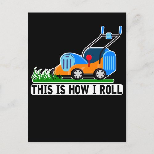 Lawn Mowing Humor Landscaping Janitor Postcard