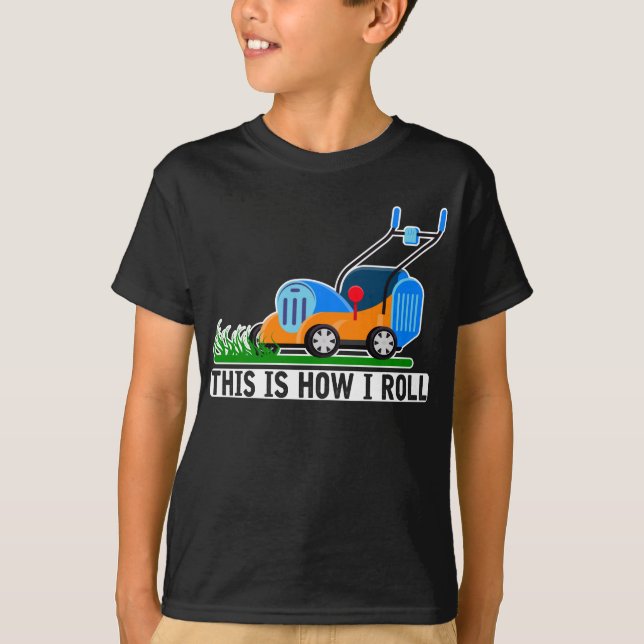 Lawn Mowing Humor Landscaping Janitor T-Shirt (Front)