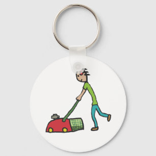 Lawn Mowing Keychain