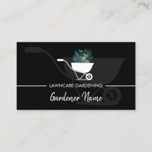 Lawn Mowing Landscape Gardening Business Card