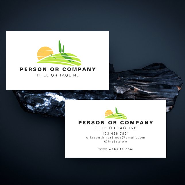 Lawn Mowing Landscaping Gardening Services Custom Business Card (Creator Uploaded)