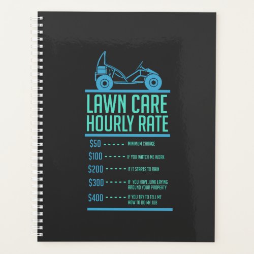 Lawn Mowing _  Lawn Care Hourly Rate Planner