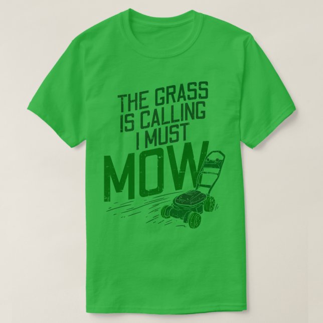 Lawn Mowing Lawn e 3 T-Shirt (Design Front)