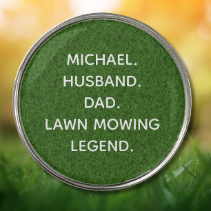 Lawn Mowing Legend Funny Personalized Golf Ball Marker