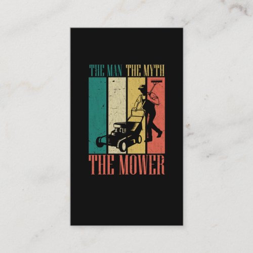 Lawn Mowing Man Janitor Dad Landscaper Father Business Card