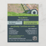 Lawn-Mowing Scene, Lawn Care Services Flyer<br><div class="desc">Lawn-Mowing Scene,  Lawn Care Services Advertising Flyer by The Business Card Store.</div>