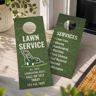 Lawn Mowing Services Door Hanger