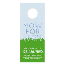 Lawn Mowing Services Door Hanger Business Card Lawn Mowing Services Door Hanger Business Card