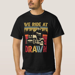 Lawn Mowing We Ride At Dawn Lawn Mower Ride Lawnmo T-Shirt