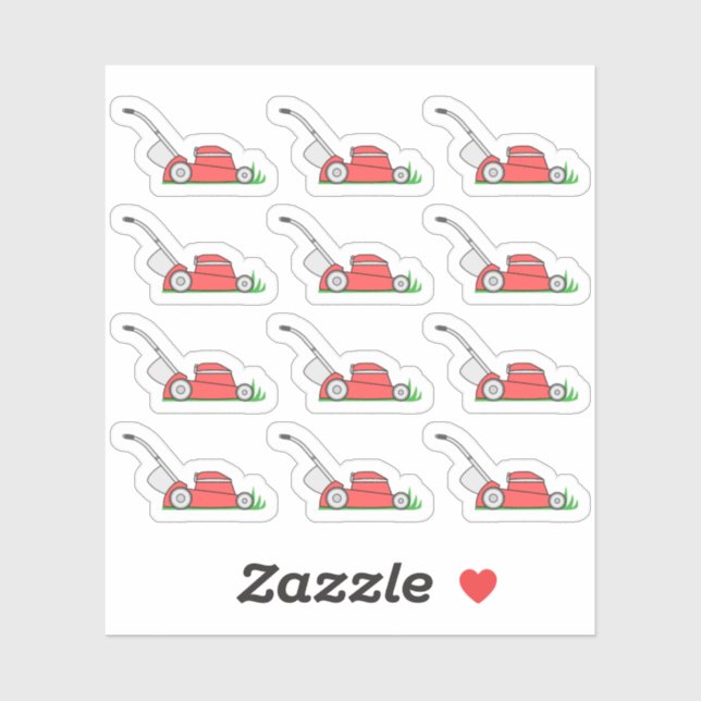 Lawn Mowing Yard Work Reminder Bujo Planner Sticker (Sheet)