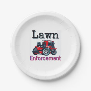 LAWN POLICE 005 PAPER PLATES