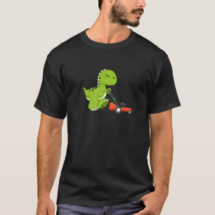 Lawn Protector Mower Dinosaur Gardener Dino Lawn M T-Shirt