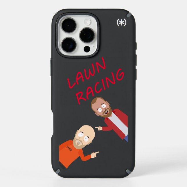“Lawn Racing iPhone 16 Pro Max Case – Gap Them Foo (Front)