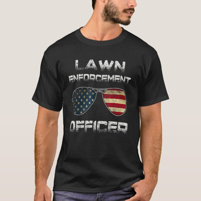 Lawn Ranger Grass Mower Mowing Father's Day Garden T-Shirt (Front)