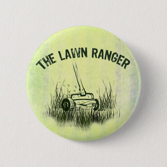 Lawn Ranger Pinback Button (Front)
