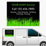 Lawn Service Advertising Car Sign