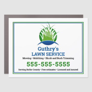 Lawn Service Car Magnet