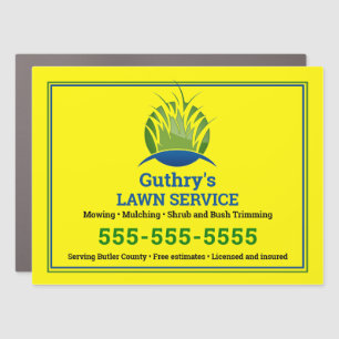 Lawn Service Car Magnet