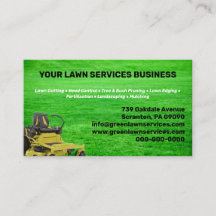 Lawn Service Company Business Card