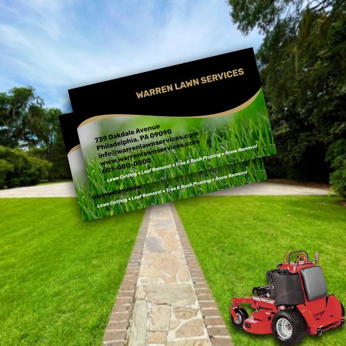 Lawn Service Company  Business Card