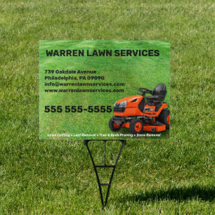 Lawn Service Company Sign