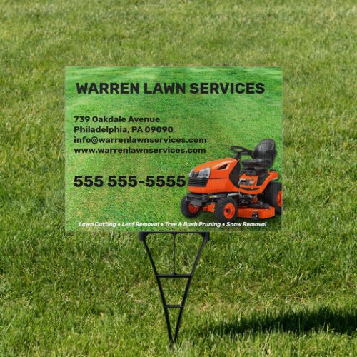 Lawn Service Company Sign