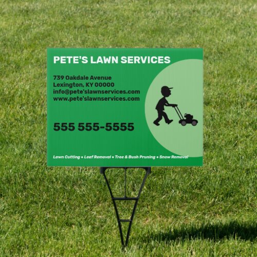 Lawn Service Company   Sign