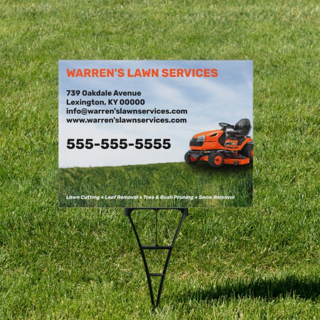 Lawn Service Company Sign (Insitu)