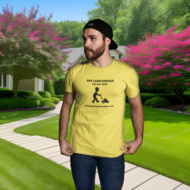 Lawn Service Company Yellow T-Shirt (Creator Uploaded)