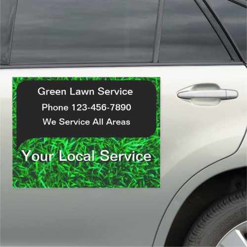 Lawn Service Cool Magnetic Car Signs