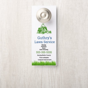 Lawn Service Door Hanger