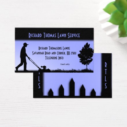 Lawn Service Double Sided Design Business Card