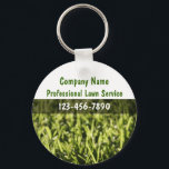 Lawn Service Key Chains<br><div class="desc">Lawn service key chains with photo of grass and text layout you can customize. Best keychain for themes related to lawn,  landscaping,  or grounds maintenance.</div>