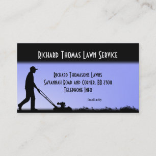 Lawn Service Landscape  Business Cards