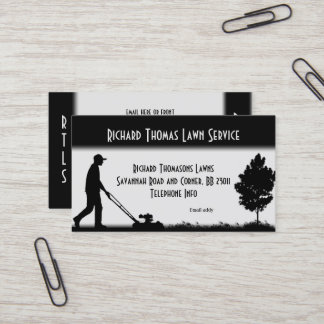 Lawn Service Landscape G Business Card