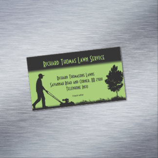 Lawn Service Landscape Magnetic Business Business Card Magnet
