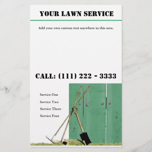 Lawn Service Landscaping Business Flyer