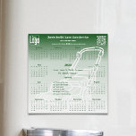 Lawn Service List Mower 2025 Calendar Magnet<br><div class="desc">The Professional Lawn Service List Mower 2025 Calendar Magnet—a standout item from our Green Lawn Care Business Card & Marketing Items Collection—is the perfect promotional tool for your lawn maintenance business. This modern square magnet, designed in fresh white and green, showcases a 2025 calendar and offers fully customizable spaces for...</div>