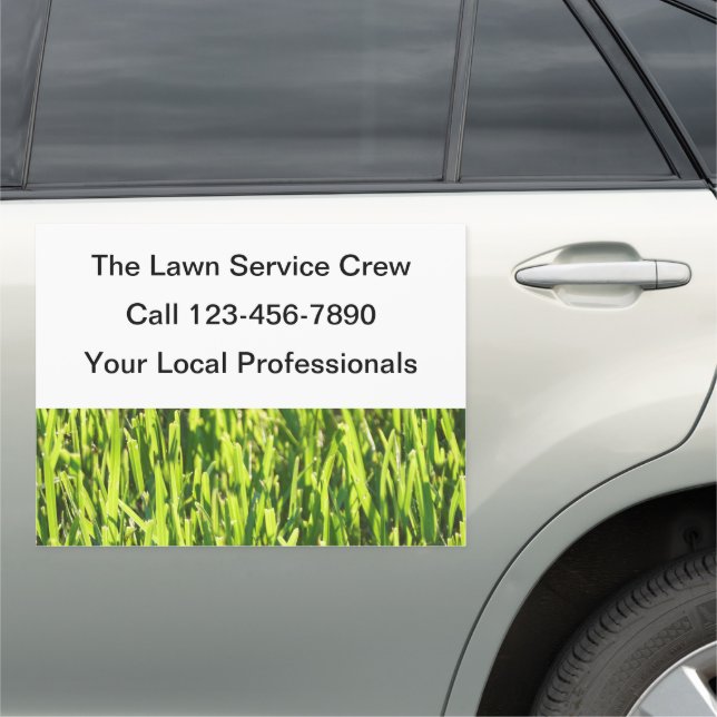 Lawn Service Mobile Advertising Car Magnets (In Situ)