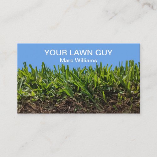 Lawn Service Modern Business Cards