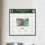Lawn Service Photo Motto 2025 Magnetic Calendar<br><div class="desc">The Professional Lawn Service Photo Motto 2025 Magnetic Calendar—a standout item from our Lawn Care Business Card & Marketing Collection—is the perfect promotional tool for your lawn maintenance business. This modern square magnet, designed in fresh white and green, showcases a 2025 calendar and offers fully customizable spaces for your brand...</div>